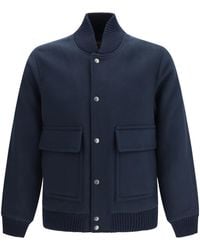 Woolrich - Miles Wool-Blend Bomber Jacket - Lyst