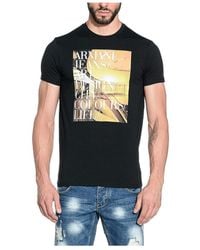 Armani Jeans - Logo Details T-Shirt - Lyst