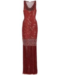 Rabanne - Embellished Crochet Midi Dress - Lyst