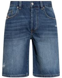 DIESEL - Button-Fastening Denim Shorts - Lyst
