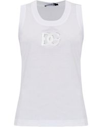 Dolce & Gabbana - Débardeur À Détail De Logo - Lyst