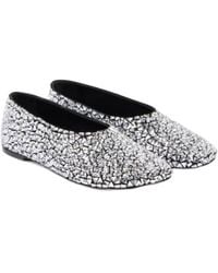 Proenza Schouler - Glove Embellished Leather Ballet Flats - Lyst