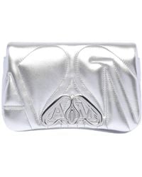 McQueen - Mini Seal Logo Plaque Shoulder Bag - Lyst