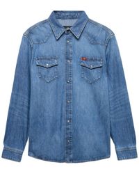 7 For All Mankind - Long Sleeve Western Shirt - Lyst