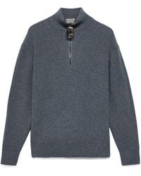 JW Anderson - Jw Anderson Half-Zip Knitted Sweater - Lyst