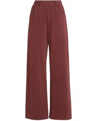 Brunello Cucinelli - Cotton Smooth French Terry Trousers - Lyst