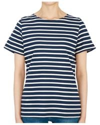 Saint James - Striped Graphic T-Shirt - Lyst