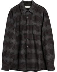 Our Legacy - Checked Flannel Shirt - Lyst