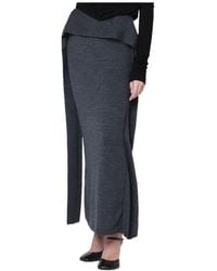 Entire studios - Draped Maxi Knitted Skirt - Lyst