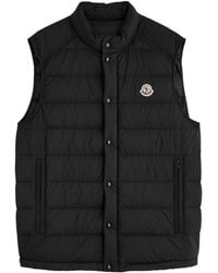 Moncler - Stand-Collar Horizontal Quilting Down Vest - Lyst