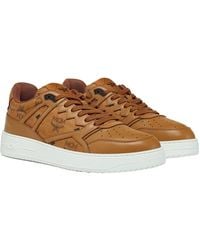MCM - Neo Derby Visetos Lace-Up Sneakers - Lyst