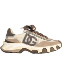 Dolce & Gabbana - Airmaster Dg Logo Patch Sneakers - Lyst