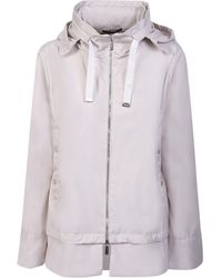 Moorer - Sinia Wk Drawstring-Hooded Zip-Up Jacket - Lyst