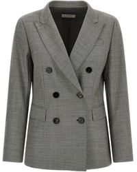 Alberto Biani - Double-Breasted Blazer - Lyst