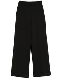 Semicouture - Wide-Leg Casual Trousers - Lyst