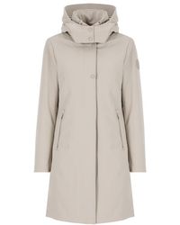 Woolrich - Logo Patch Hooded Parka - Lyst