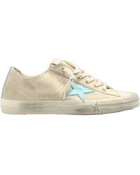 Golden Goose - V Star 2 Distressed Low-Top Sneakers - Lyst