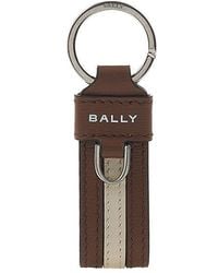Bally - Suture Detail Key Chain - Lyst