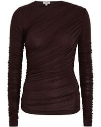 Agolde - Ruched Stretch-Jersey Top - Lyst