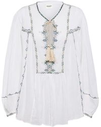 Isabel Marant - Silekia Cotton Blouse - Lyst