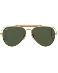 Ray-Ban - Outdoorsman Aviator Frame Sunglasses - Lyst