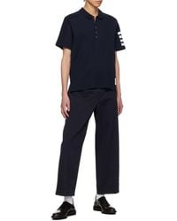 Thom Browne - Bar Short Sleeve Polo Shirt - Lyst