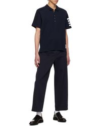 Thom Browne - 4-Bar Short Sleeve Polo Shirt - Lyst