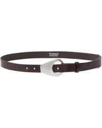 Pinko - Reimagine By X Patrick Mcdowell Thin 2.5 Cm Belt With Geometric Buckle - Lyst