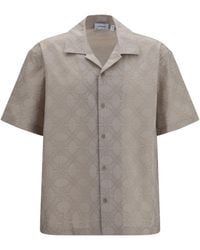 Off-White c/o Virgil Abloh - Arrow Monogram Button-Up Bowling Shirt - Lyst