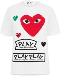 COMME DES GARÇONS PLAY - Comme Des Gar?Ons Play Regular Fit T-Shirt - Lyst