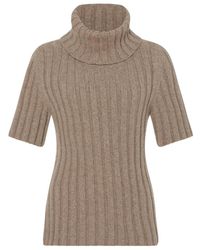 The Row - Depinal Ribbed-Knit Turtleneck Jumper - Lyst