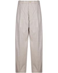 Hed Mayner - Pleated Checked Pants - Lyst