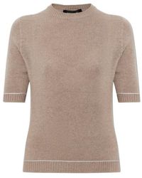 Fabiana Filippi - Short-Sleeved Knit Top - Lyst