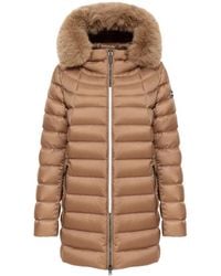 Colmar - Quilted Hooded Fur Trim Coat - Lyst