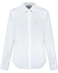 Versace Jeans Couture - Couture Logo Embroidered Long-Sleeved Shirt - Lyst