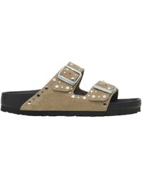 Birkenstock - Arizona Rivet Detailed Slides - Lyst