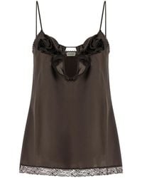 Magda Butrym - 01 Lace Trim Camisole Top - Lyst