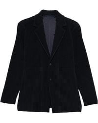 Homme Plissé Issey Miyake - Homme Plissé Issey Miyake Single-Breasted Pleated Blazer - Lyst