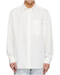 MM6 by Maison Margiela - Poplin Button Down Shirt - Lyst