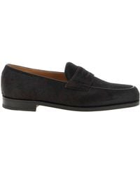 John Lobb - Lopez Bristle-Hide Loafers - Lyst