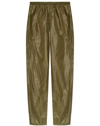 Ganni - Logo Printed Elastic Waist Trousers - Lyst