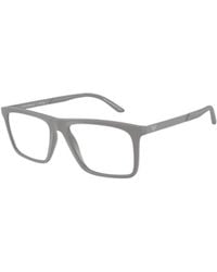 Emporio Armani - Rectangular Frame Glasses - Lyst