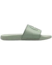 Anine Bing - Logo-Embossed Faux-Leather Slides - Lyst