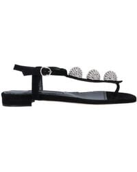 Manolo Blahnik - Embellished Buckle-Fastened Sandals - Lyst