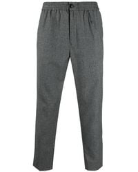 Ami Paris - Ami Elasticated Waist Cropped Trousers - Lyst