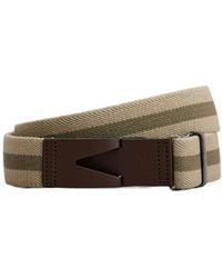 Tod's - Striped Snap-Buckle Belt - Lyst