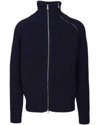 Dries Van Noten - High Neck Zip-Up Jumper - Lyst