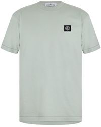 Stone Island - Logo Patch T-Shirt - Lyst