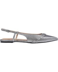 Guess - Metallic-Effect Slingback Ballet Flats - Lyst