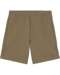 Burberry - Check Piping Cotton Shorts - Lyst
